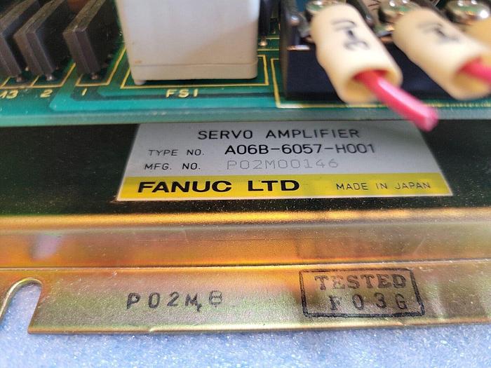 Used Fanuc A06B-6057-H001, A20B-1001-0430/05A