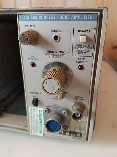 Used Tektronix TM503 Chassis, x2 AM 503 Current Probe Amplifier - USED