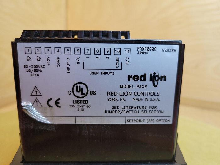 Used Red Lion PAXR, PAXR0000 - 1/8 DIN Digit Input Panel Meter