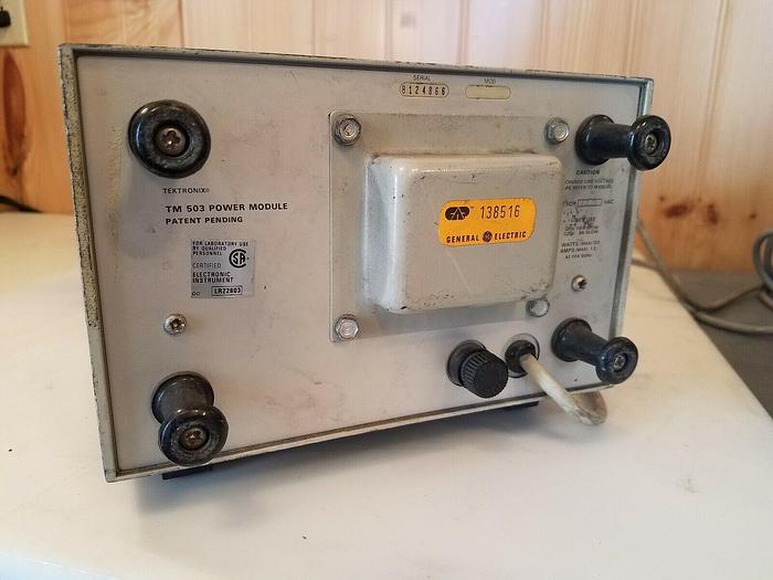 Used Tektronix TM503 Chassis, x2 AM 503 Current Probe Amplifier - USED