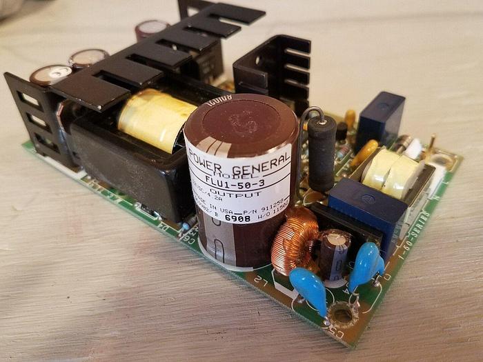 Used Power General FLU1-50-3, 12V DC / 4.2A from Beckman DU 530 Spectrophotometer