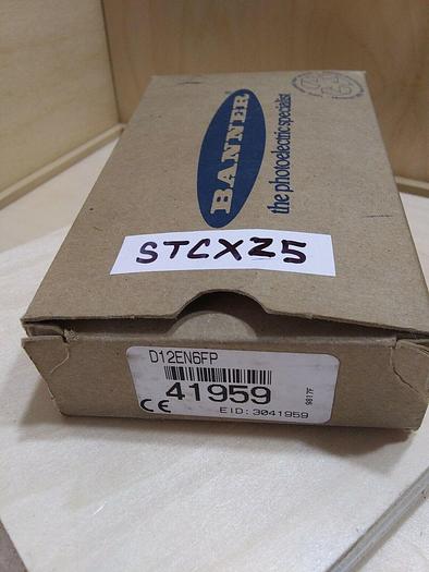 Banner D12EN6FP Teach Mode Fiber Optic Sensor