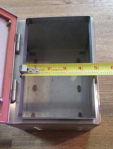 Used Mettler Toledo EZ-Clean Stainless Steel Lab Enclosure 8" x 6" - Locking, No Key