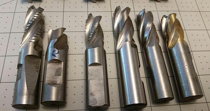 Used End Mills Various Sizes Hanita Fastcut QTY 10