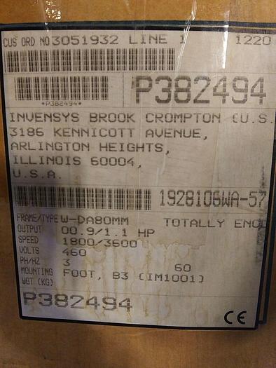 Brook Crompton 1928106WA-57 Electric Motor