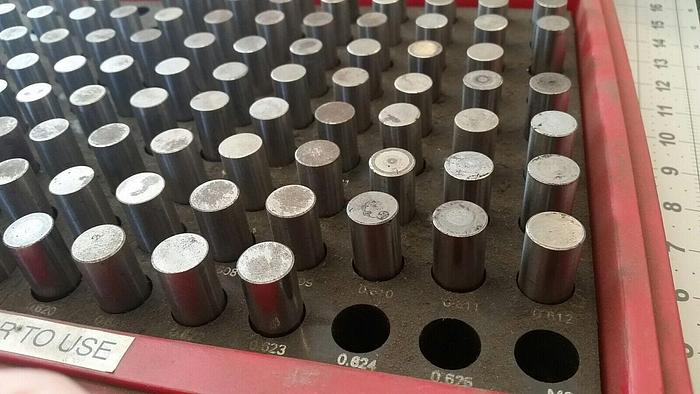 Used MHC Steel Plug Gage Set, 0.502" - 0.623"