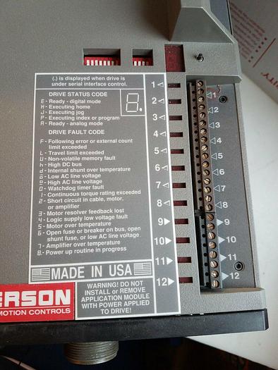 Used Emerson DXA-430 960026-02 Positioning Servo Drive