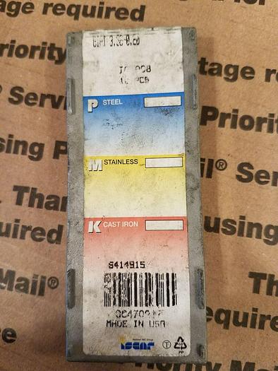 Used ISCAR Iscar GIPI 3.96-0.20 QTY FIVE Carbide Inserts