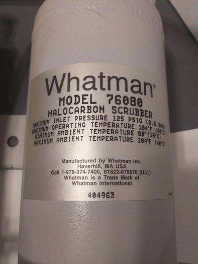 Used Whatman 76080 Halogenated Hydrocarbon Scrubber