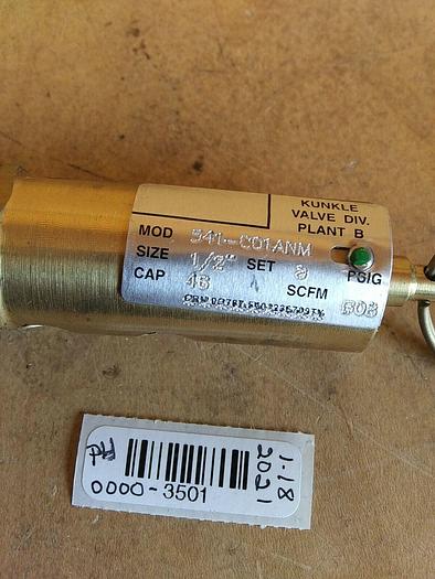Kunkle Valve 541-CO1ANM Safety Valve 0541-CO1ANM0008