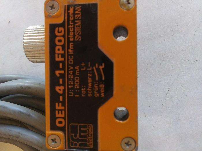 Used IFM Electronics OEF-4-1-FPOG Photoelectric Sensor