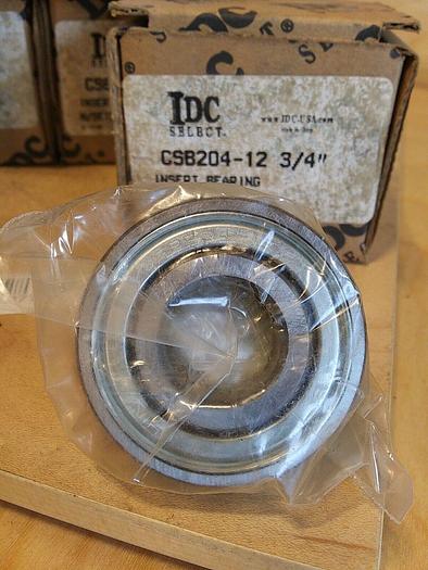 IDC Select CSB204-12 3/4" Insert Bearing with Setscrews (Lot of 6)