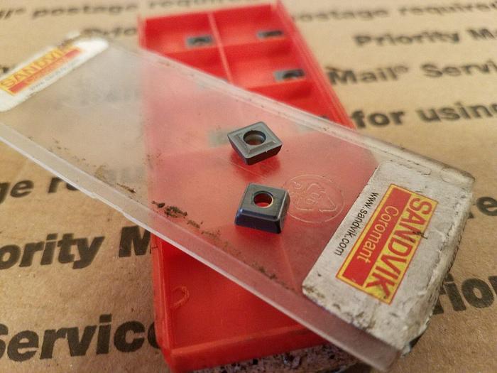 Used Sandvik Coromant 880-04 03 W07H-P-LM QTY NINE Carbide Inserts