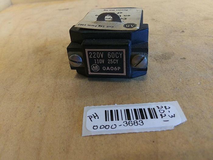 Allen Bradley 0A06P Coil 220V 60CY 110V 25CY