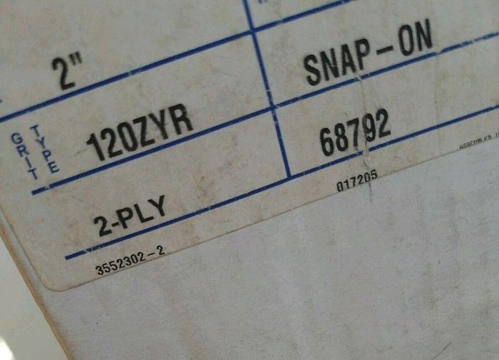 Used Abrasive Disc Lot, 2" 120 Grit - QTY 40