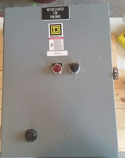 Used Square D 22" x 16" Enclosure Motor Control Start/Stop with 8536SCO3H100S