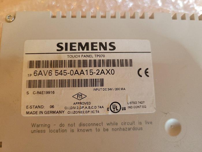 Used Siemens 6AV6 545-0AA15-2AX0