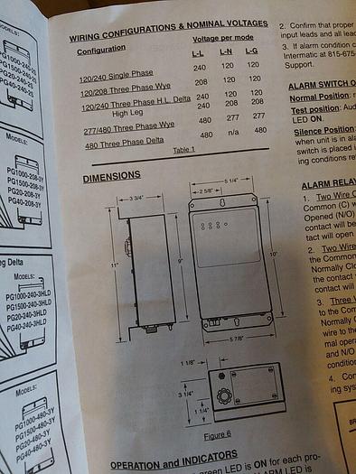 Intermatic PG40-480-3D Hardwired Surge Protection Device PG40 Series