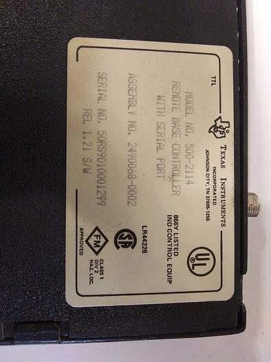 Used Texas Instruments 500-2114 Remote Base Controller