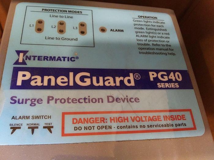 Intermatic PG40-480-3D Hardwired Surge Protection Device PG40 Series