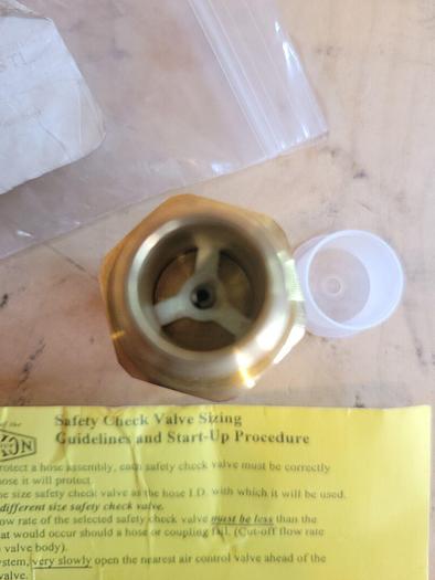 Dixon SCVS4 Safety Check Valve Sizing
