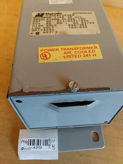 Used Jefferson 211-0001-000 Transformer 240/480volts Outdoor Type 3R