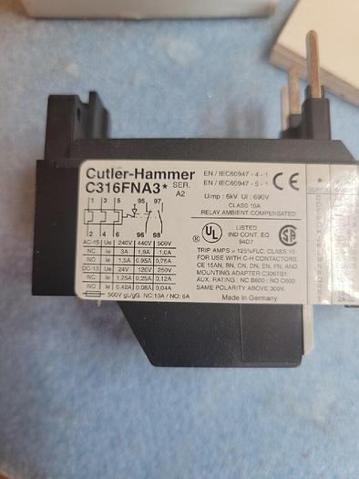 Eaton Cutler Hammer C316 FNA3H, Thermal Overload Relay 10782113735143