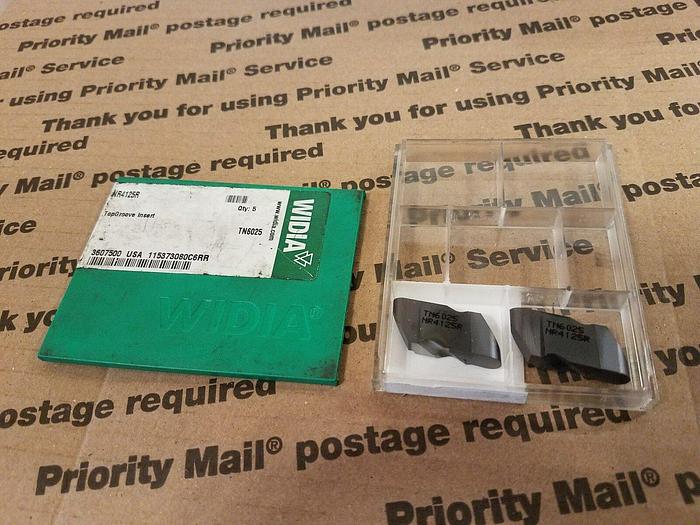 Used Widia NR4125R Top Groove Insert QTY TWO, TN6025