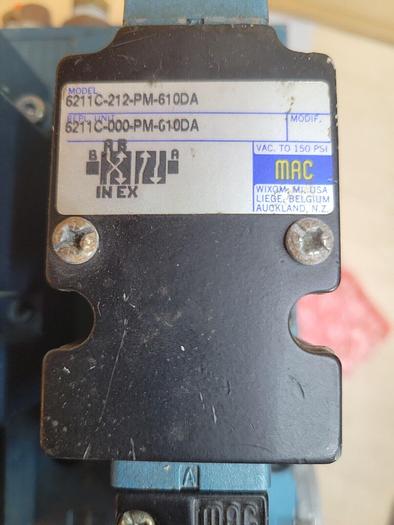Used MAC 6211C-000-PM-500DA, 6211C-212-PM-610DA