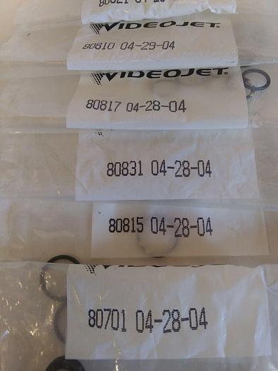Videojet O-Rings Assortment Lot - (80826, 80816, 80823, +more)
