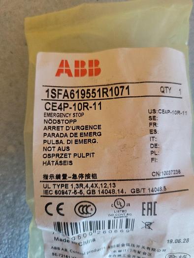 ABB CE4P-10R-11, 1SFA619551R1071 (Genuine ABB) Emergency Stop 7320500260869