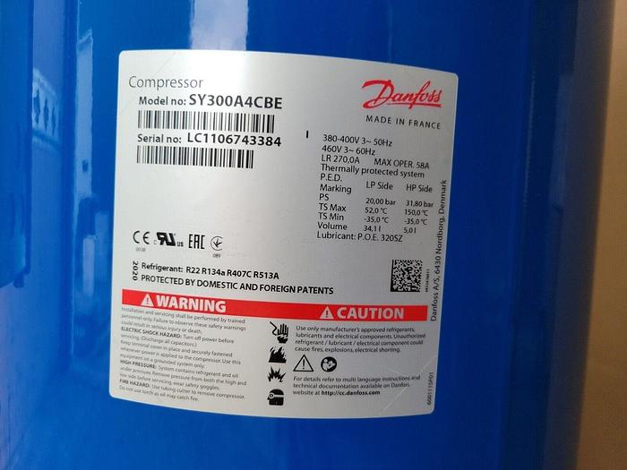 Danfoss SY300A4CBE Air Conditioning Scroll Compressor