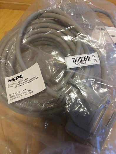 SPC Technology SPC19931 Male to Female Data Cable. 25ft. 25pin (Lot of 2)