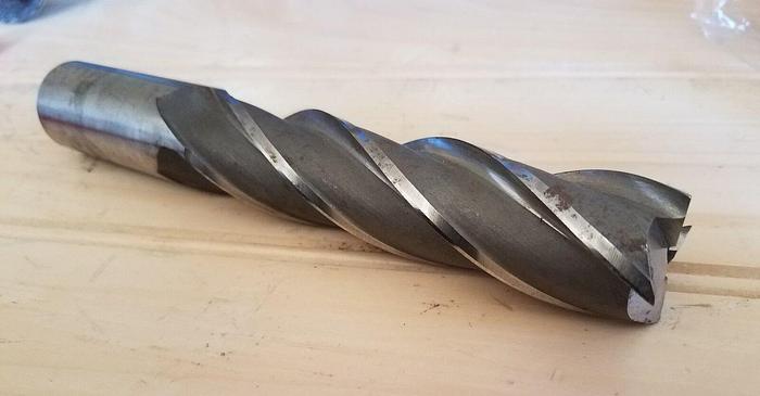 Used Hertel 1" HSS End Mill Lead: 5.340, Non-Thru Bore & Non-Center Cutting