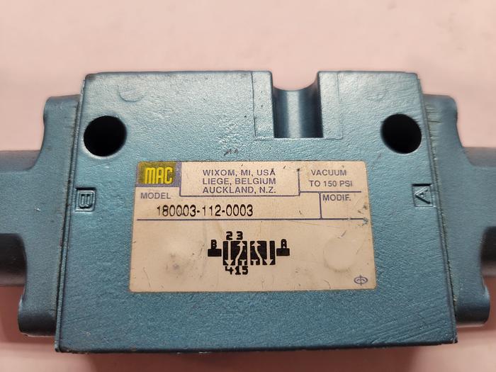 Used MAC 180003-112-0003