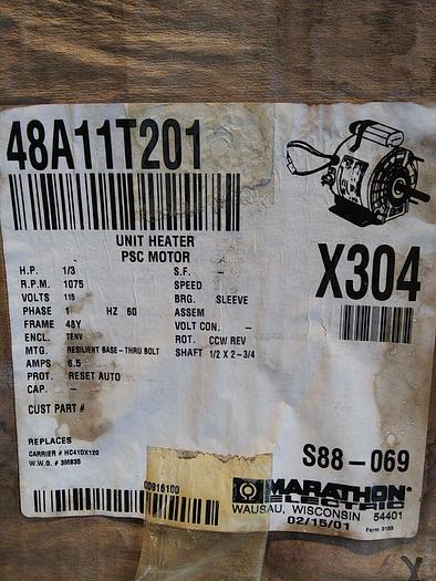 48A11T201 Marathon Electric Unit Heater PSC Motor