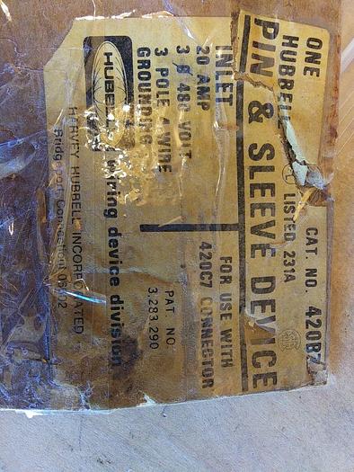 Hubbell 420 B7 Pin & Sleeve Device 20 amp 480 volt 3 pole