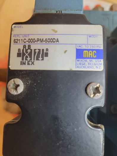 Used MAC 6211C-000-PM-500DA, 6211C-212-PM-610DA