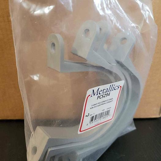 Metallics 3 Gray Pack of 5 PVC Conduit Straps For Electrical Two Hole PCS294 New 639720218251
