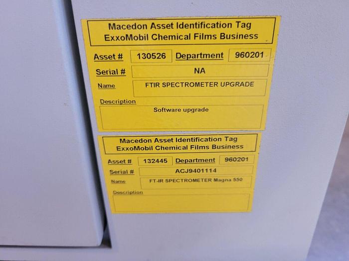 Used Nicolet Magna 550 FTIR Spectrometer