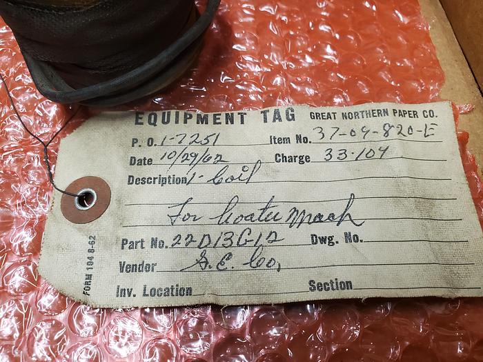 1962 GENERAL ELECTRIC 22D13G12