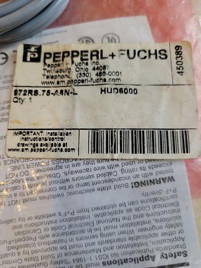 Pepperl Fuchs 972RS.75-A8N-L, HUD6000