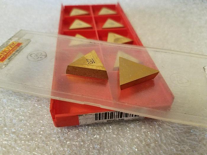 Used Sandvik Coromant TPGN 22 04 04 TPG 431, QTY 10 Carbide Inserts