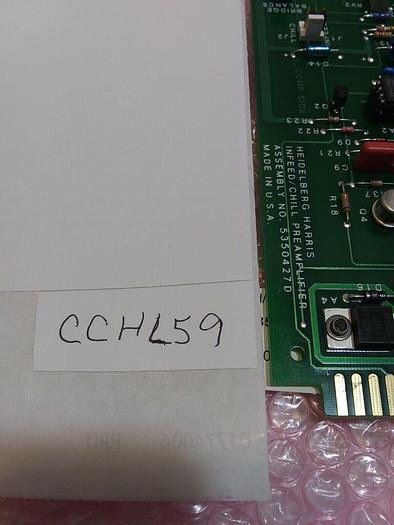 Heidelberg Harris 5350427D Infeed/Chill Preamplifier