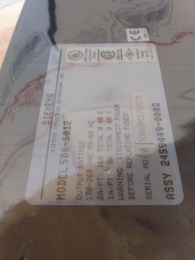 Siemens 500-5012 Output Module