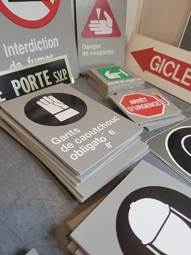 Used French Language Safety Facility Signage