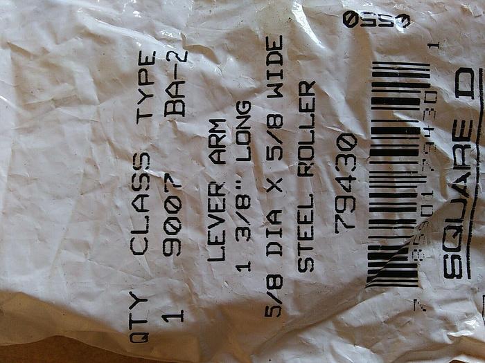 Square D 9007 BA-2 Lever Arm Steel Roller 1 3/8" Long