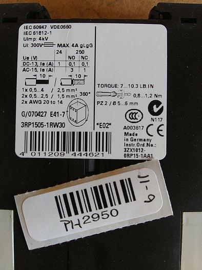Siemens 3RP1505-1RW30 Electronic Time Relay