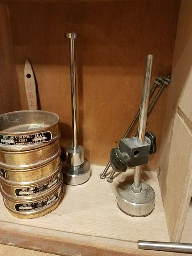 Used ATM Sonic Sifter Accessory Set For L3P Sieve, Funnel shadow box antique display