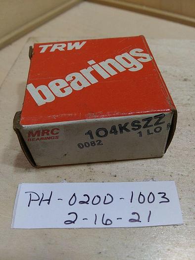 MRC 104KSZZ Sealed Ball Bearing